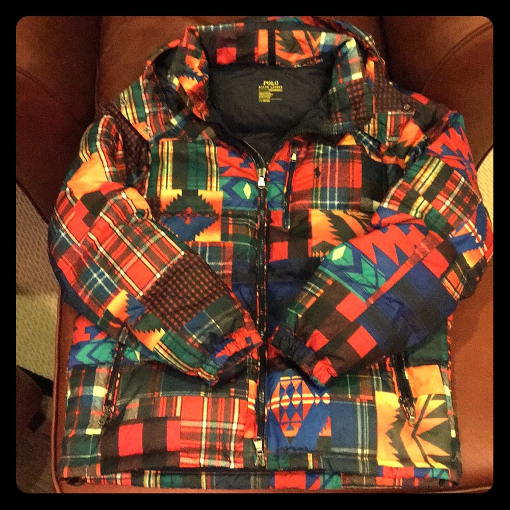 Polo Ralph Lauren Quilted Patchwork Puffer Jacket
